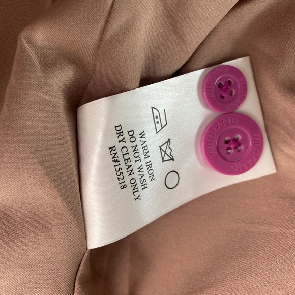 WILDFANG The Empower Colorblock Suit Tux Blazer & Slim Crop Pant Orchid Black - Picture 8 of 16